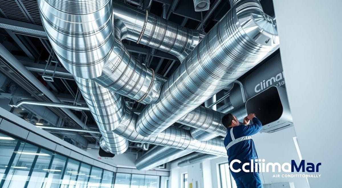 instalación de conductos de aire