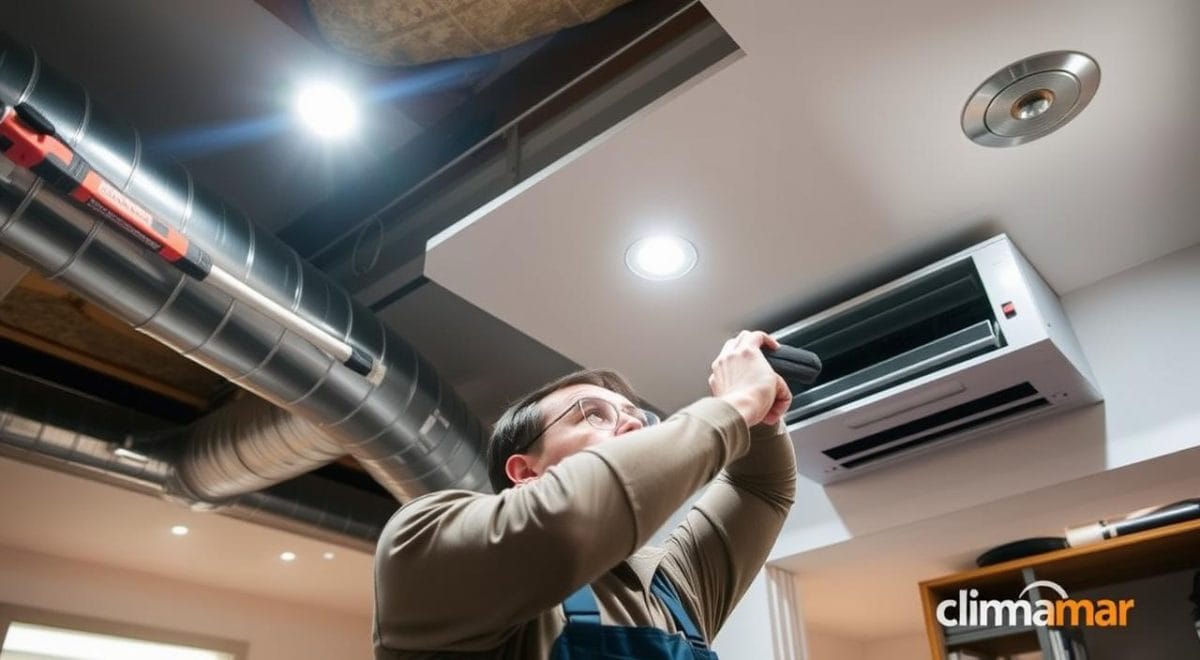 instalación de conductos de aire acondicionado