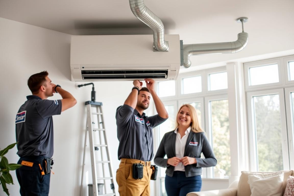 instalación de aire acondicionado