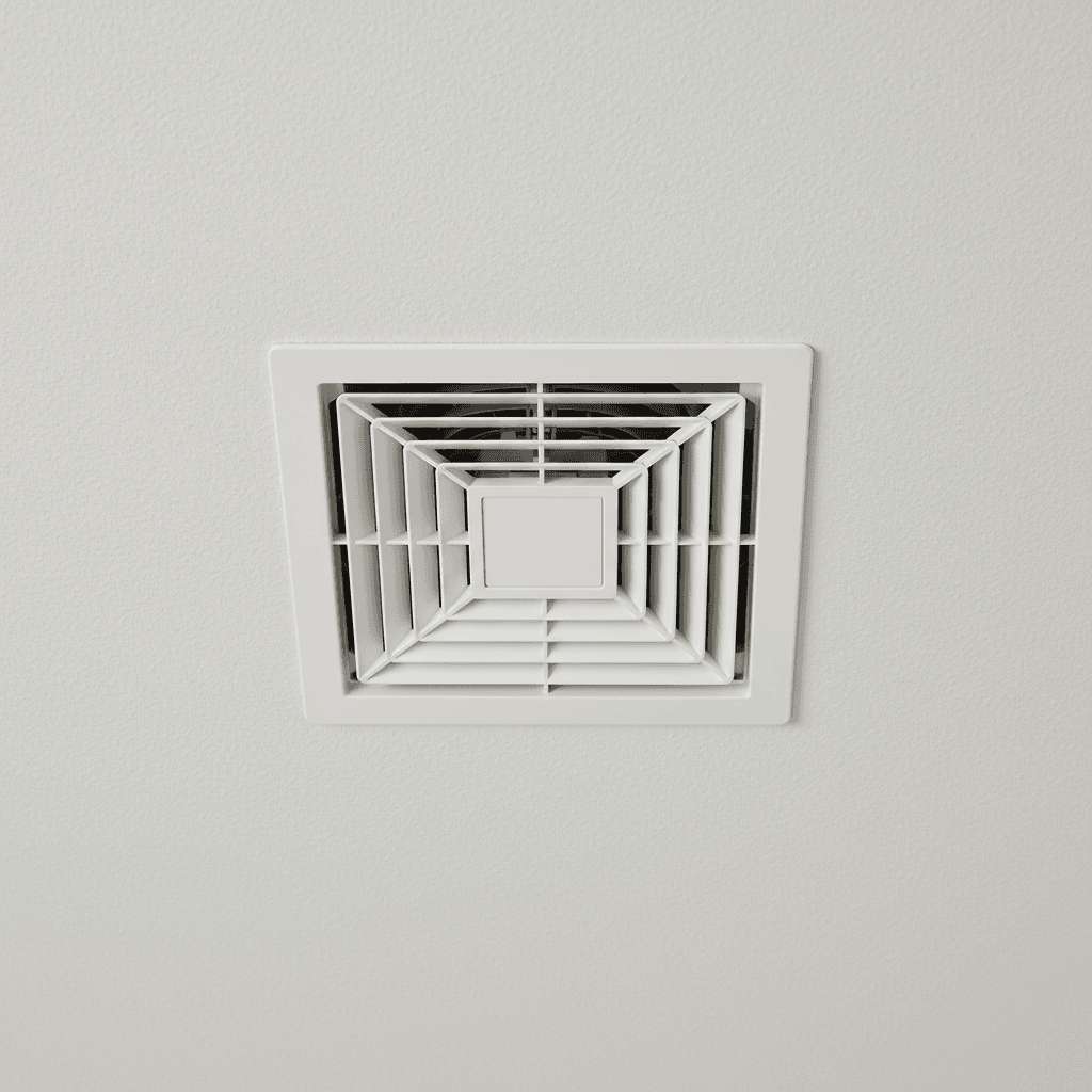 Rejilla cuadrada blanca de difusión de aire