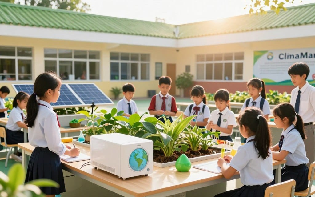 cambio climático en escuelas