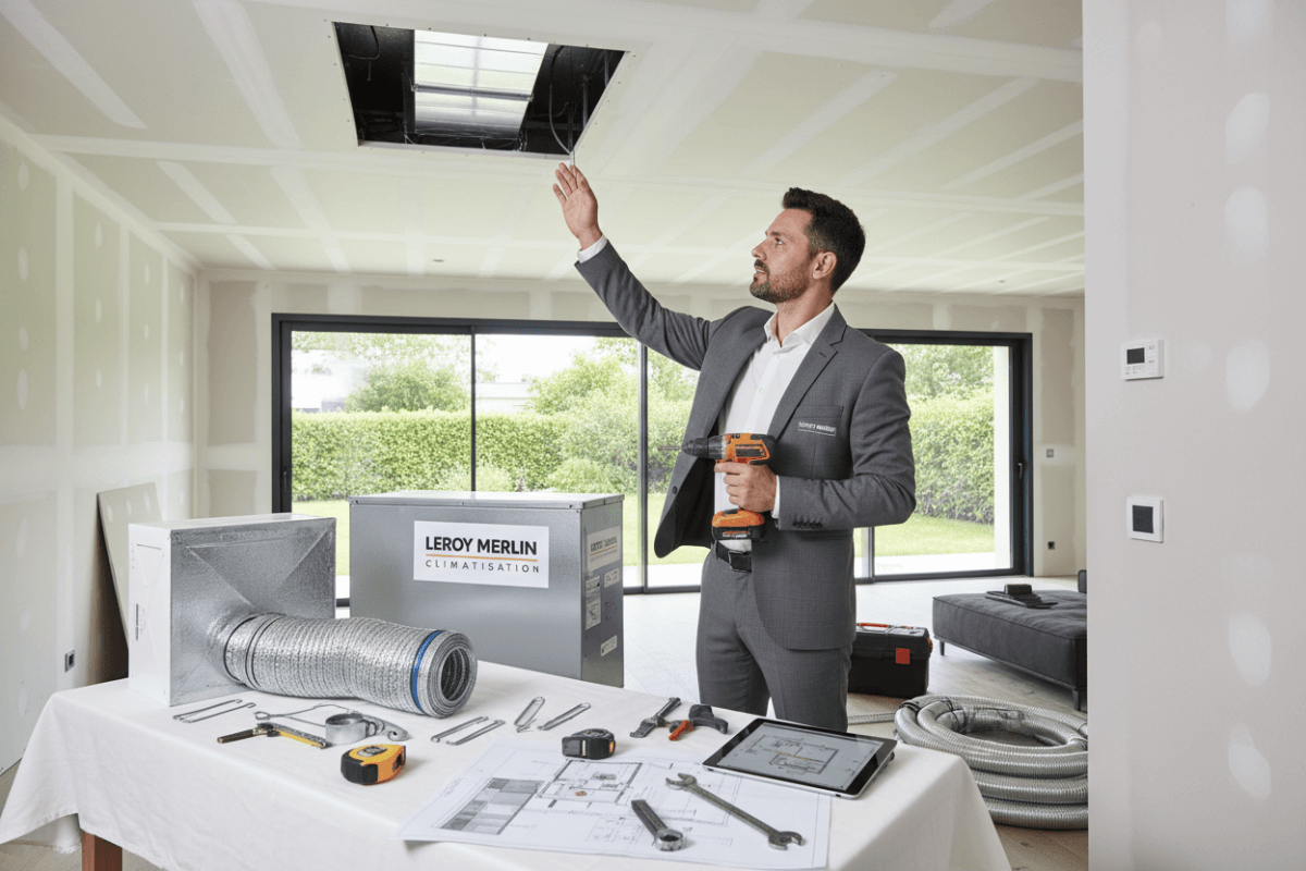 instalación aire acondicionado por conductos Leroy Merlin precio