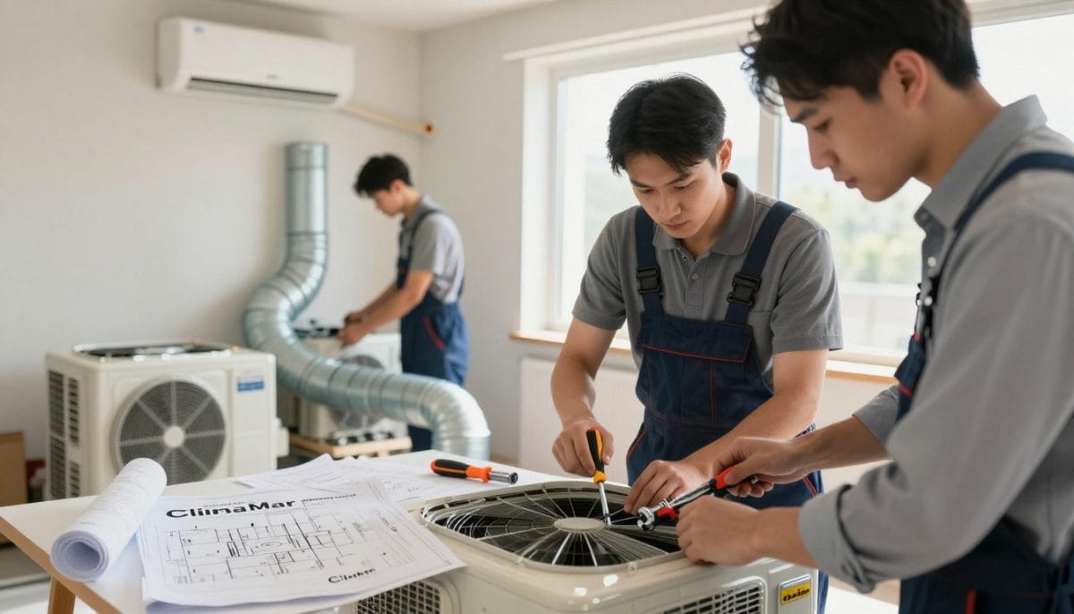 proceso de instalación de climatización